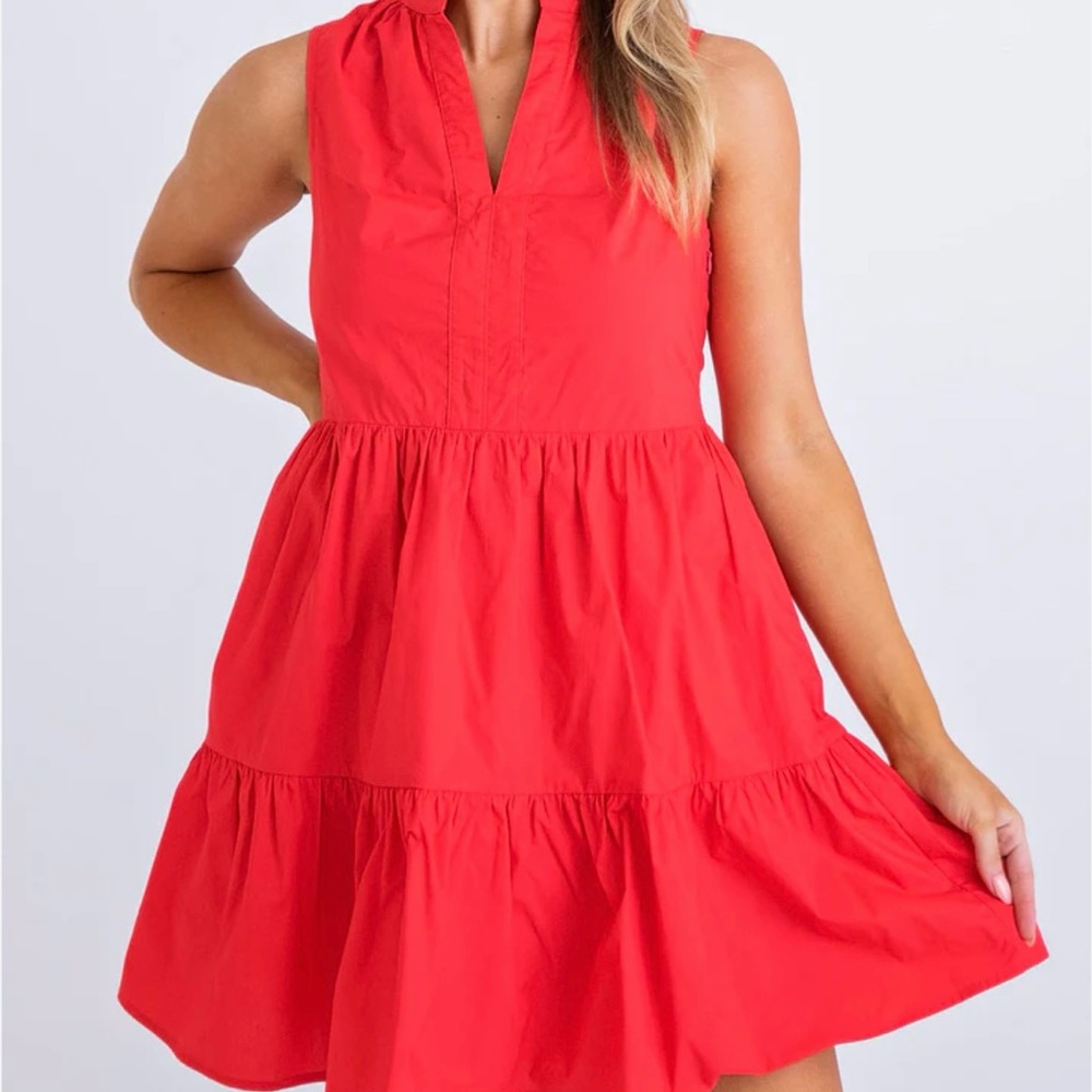 Karlie Vibrant Red Mini Dress